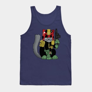 Mort Dredd - Cat Dredd - The PAW is the law! Tank Top